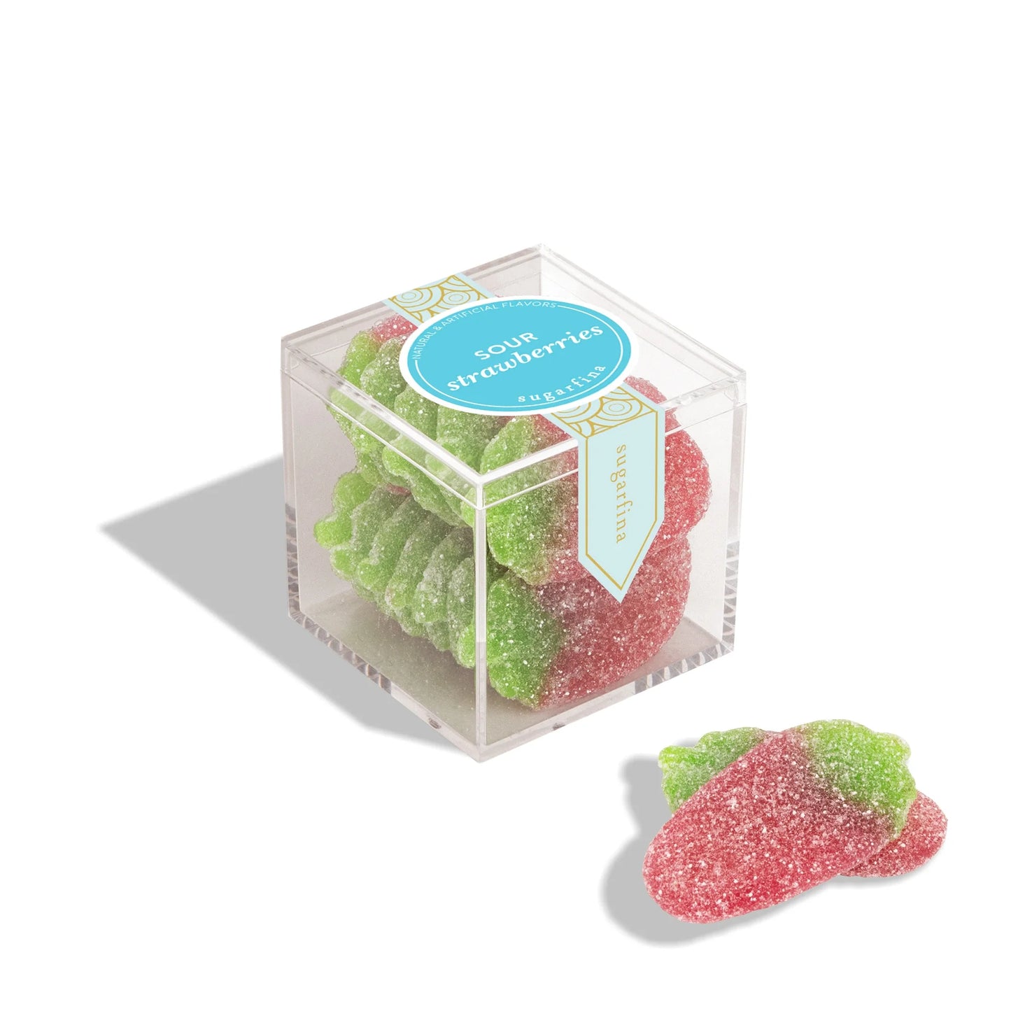 Sugarfina Sour Strawberries - Large Candy Cube (x2)
