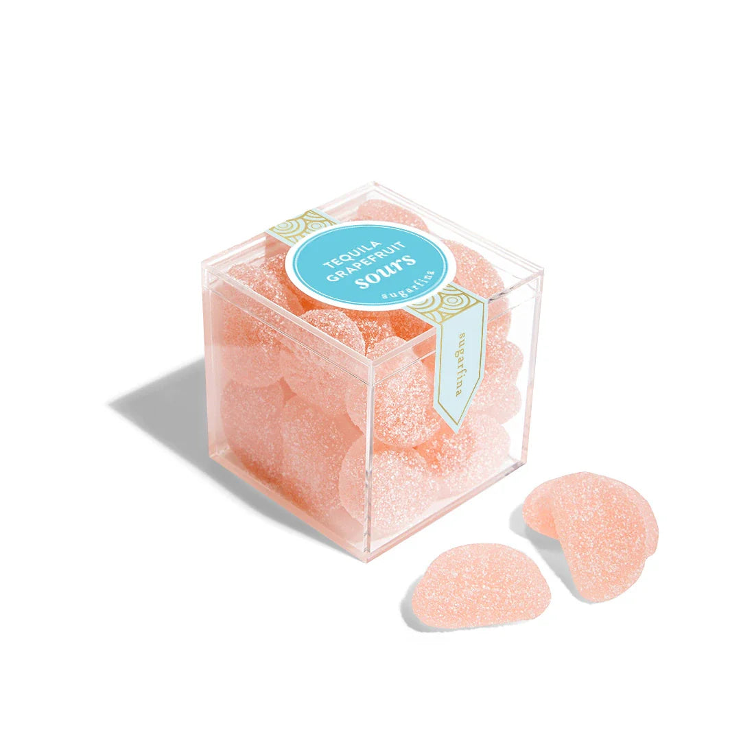 Sugarfina Tequila Grapefruit Sours Gummy - Small Candy Cube (x4)