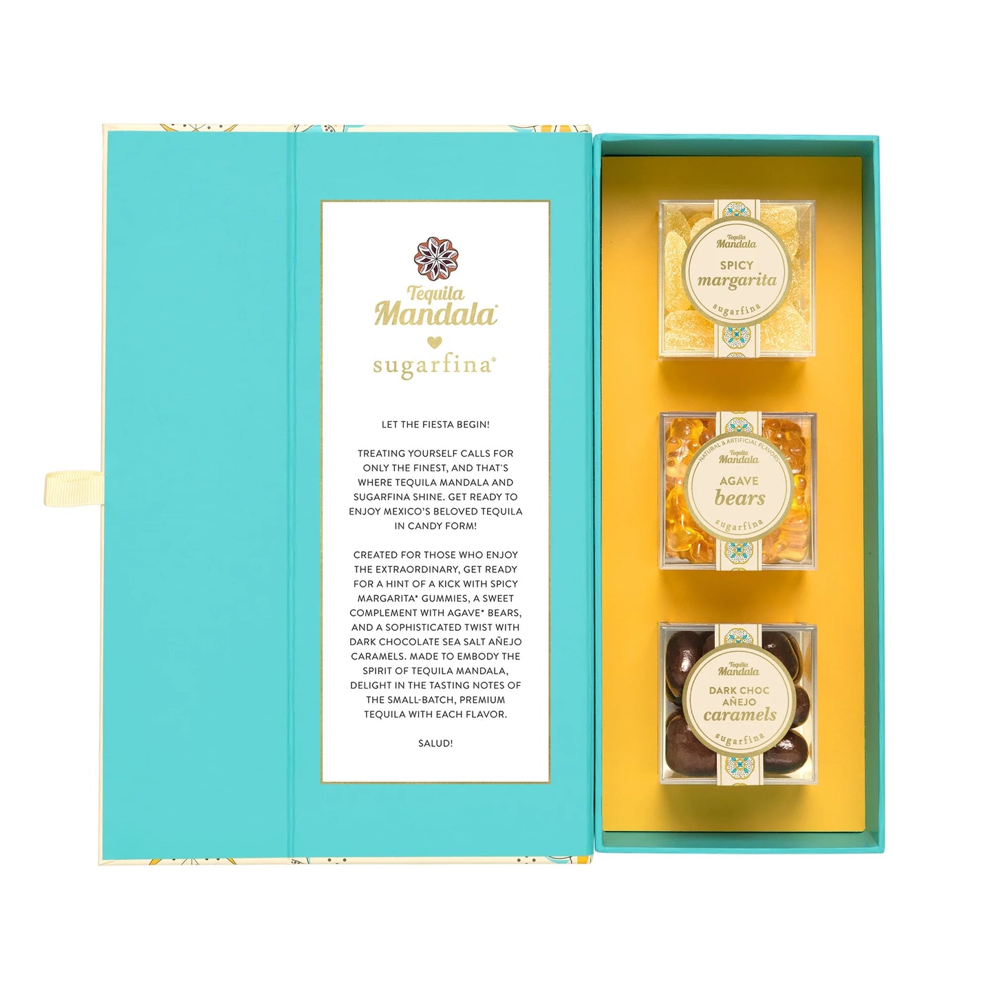 Sugarfina Tequila Mandala 3 Piece Candy Bento Box (x3)