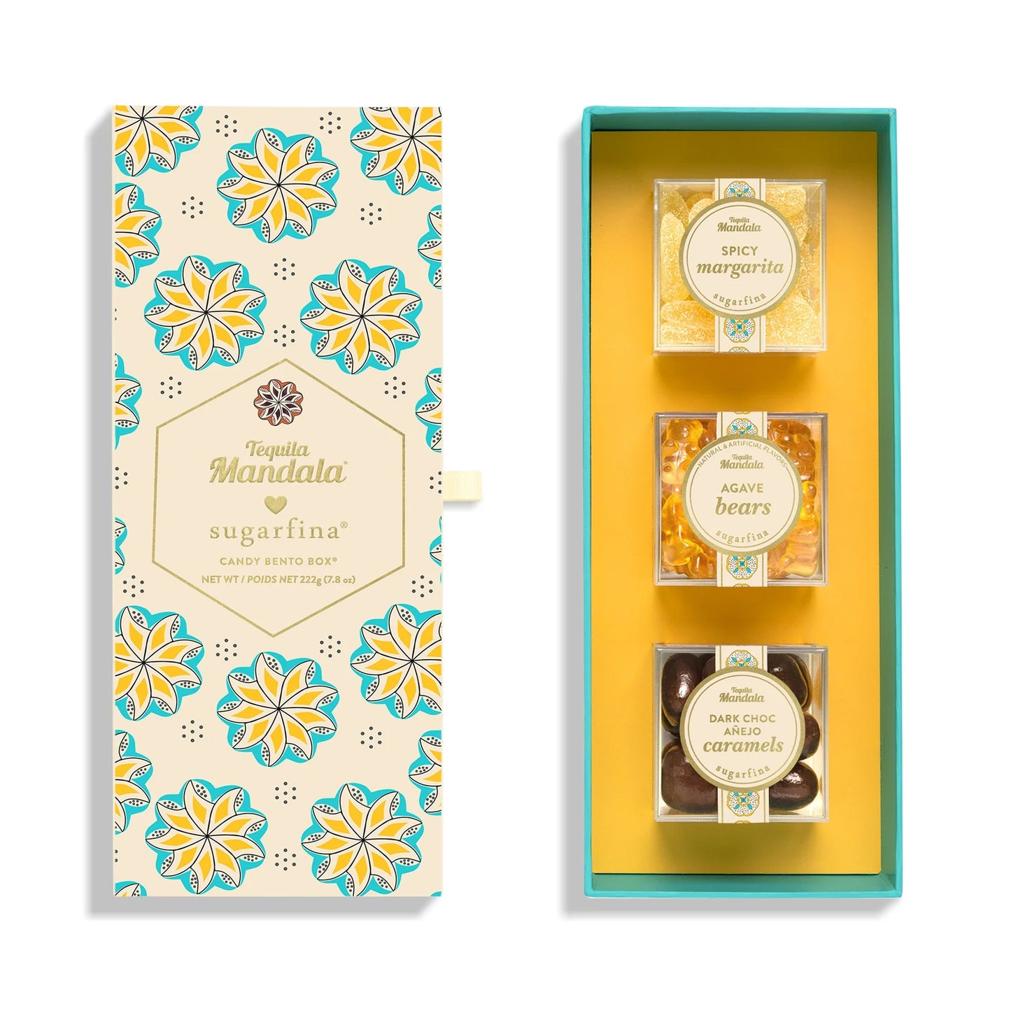 Sugarfina Tequila Mandala 3 Piece Candy Bento Box (x3)