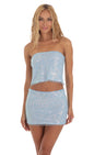 Lucy in the Sky Sequin Strapless Two Piece Set