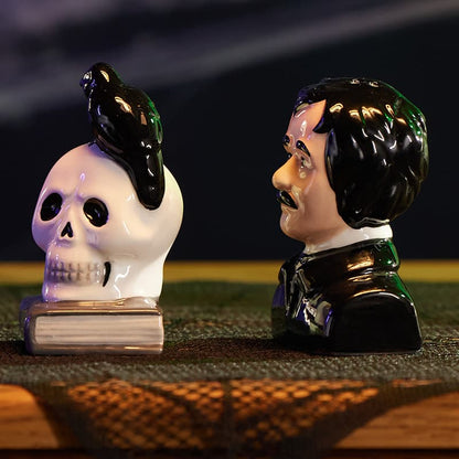 Cracker Barrel Poe And Raven Salt and Pepper Set
