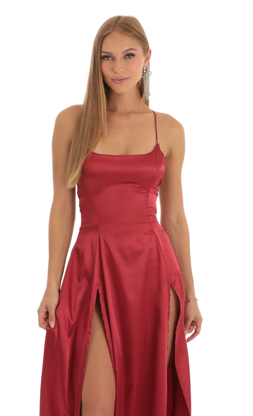 Lucy in the Sky Velvet Double Slit Maxi Dress