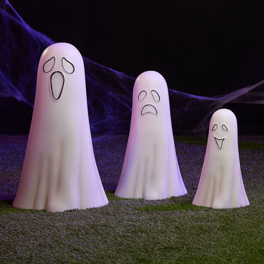 Cracker Barrel 3 Piece Light-up Ghost Blow Mold