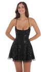 Lucy in the Sky Sequin Beaded Mini Dress