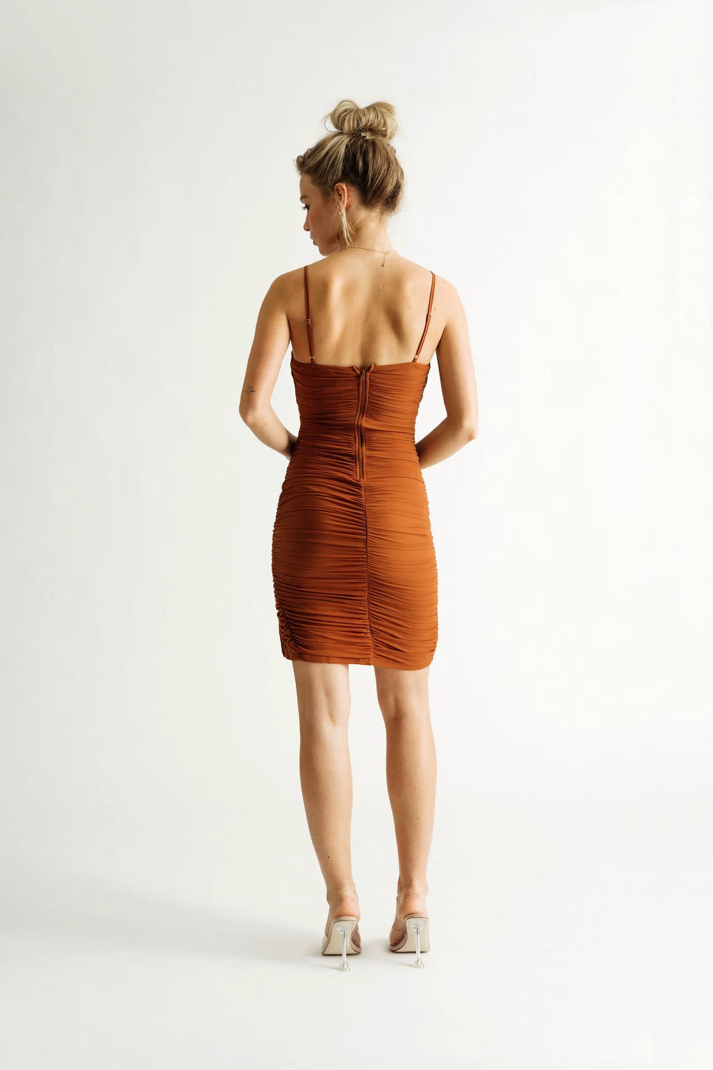 Tobi Keep It Up Ruched Bodycon Mini Dress