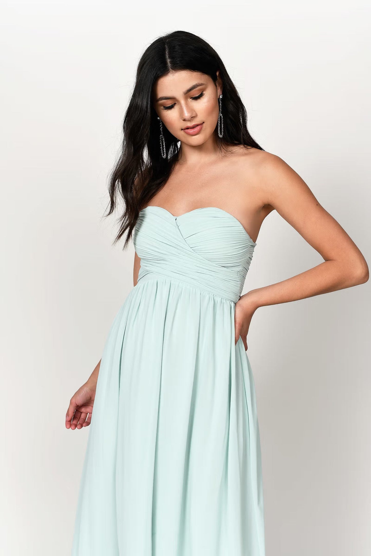 Tobi Go Glam Sweetheart Surplice Maxi Dress