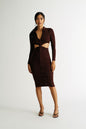 Tobi Real Feelings Cutout Bodycon Midi Dress