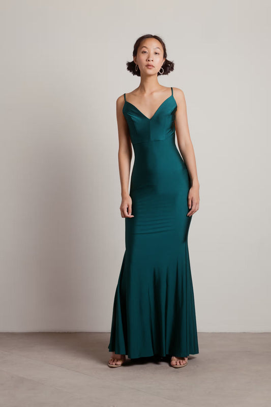 Tobi Ariella Backless Mermaid Maxi Dress