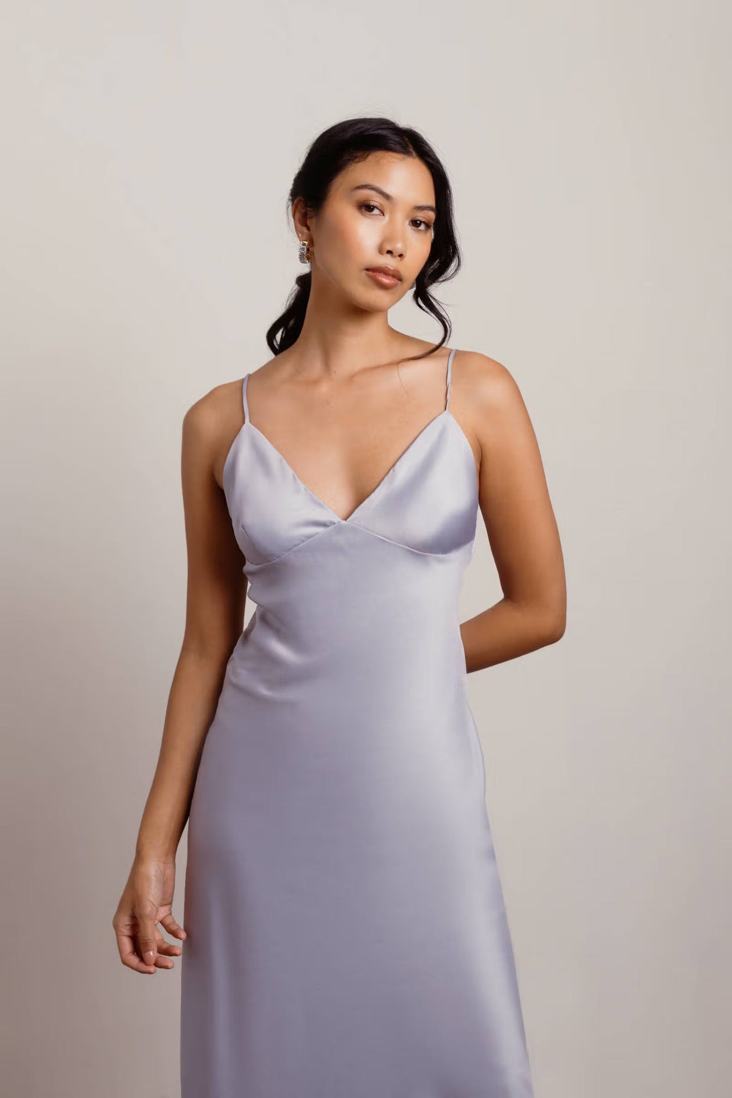 Tobi Show Up Satin Cami Midi Dress