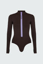 Watskin Sunwear Ryann Bodysuit in Mocha