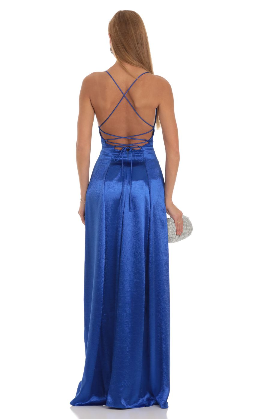 Lucy in the Sky Velvet Double Slit Maxi Dress