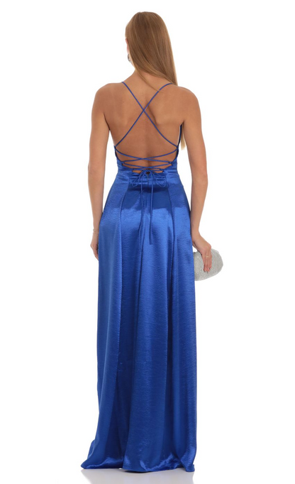 Lucy in the Sky Velvet Double Slit Maxi Dress