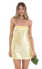 Lucy in the Sky Satin Strapless Slip Dress