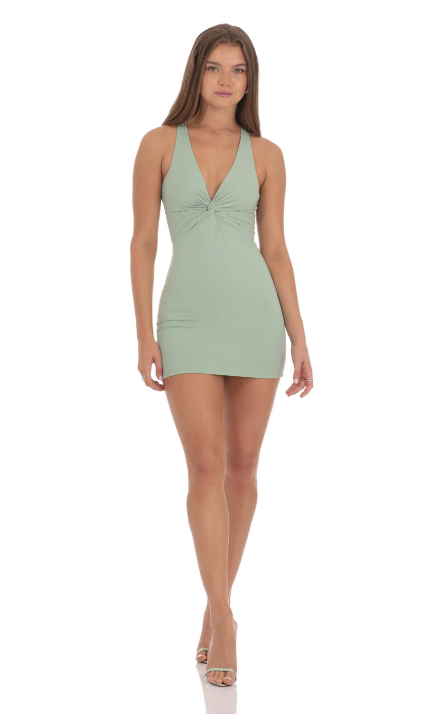 Lucy in the Sky Twist Open Back Dress