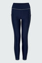Watskin Sunwear Brynn Ribbed 7/8 Legging in Marine Navy