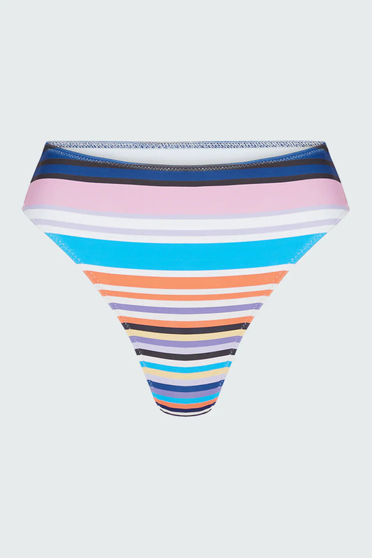 Watskin Sunwear Belle Bikini Bottom in Variegated Stripe