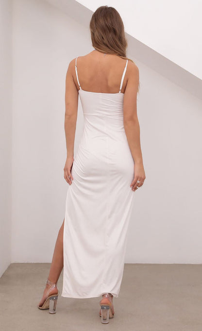 Lucy in the Sky Suede Maxi Dress