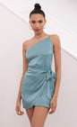 Lucy in the Sky Satin Wrap Dress