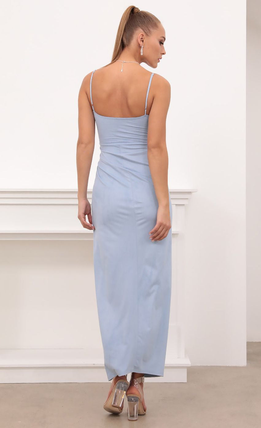 Lucy in the Sky Suede Maxi Dress