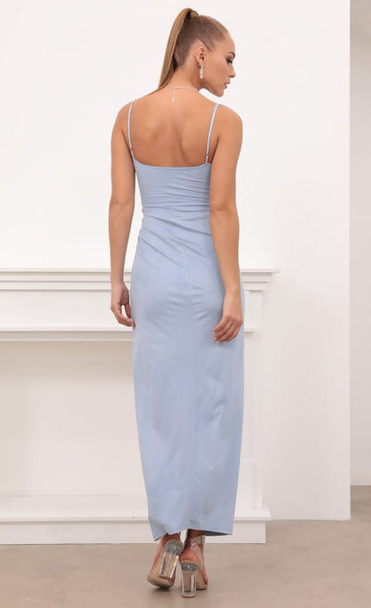 Lucy in the Sky Suede Maxi Dress