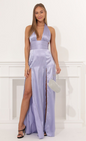 Lucy in the Sky Maxi Satin Dress
