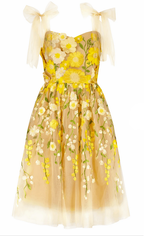 JessaKae Blossom Dress -  Yellow