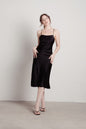 Tobi Liora Satin Cross Back Midi Dress x2