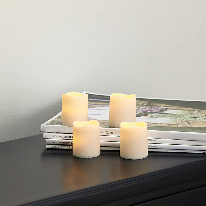 Ballard Designs Flameless Indoor/Outdoor Tea Lights & Votives - Set of 4