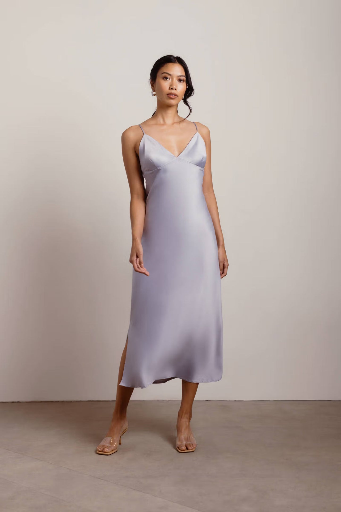 Tobi Show Up Satin Cami Midi Dress