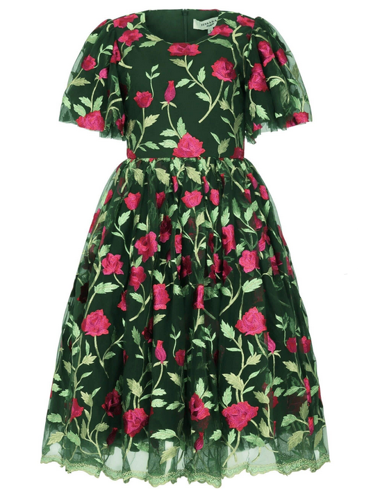 JessaKae Rosette Dress - Green
