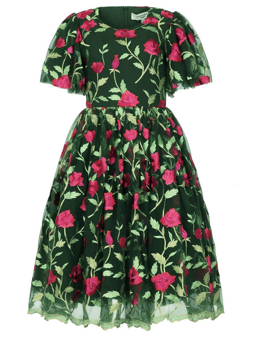 JessaKae Rosette Dress - Green
