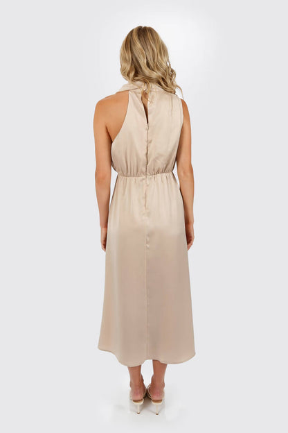 Tobi Milana Turtleneck Halter Maxi Dress x2