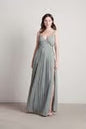 Tobi Love Galore Pleated Slit Maxi Dress