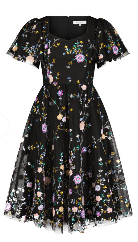 JessaKae Shimmer Dress - Shimmer Black