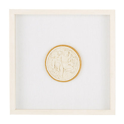 Ballard Designs Valenti Framed Intaglio Art - Natural
