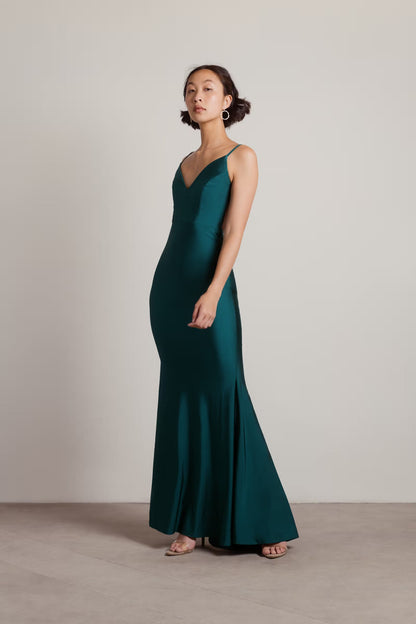 Tobi Ariella Backless Mermaid Maxi Dress