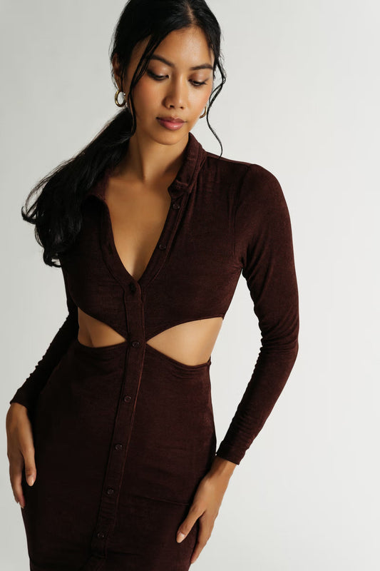 Tobi Real Feelings Cutout Bodycon Midi Dress