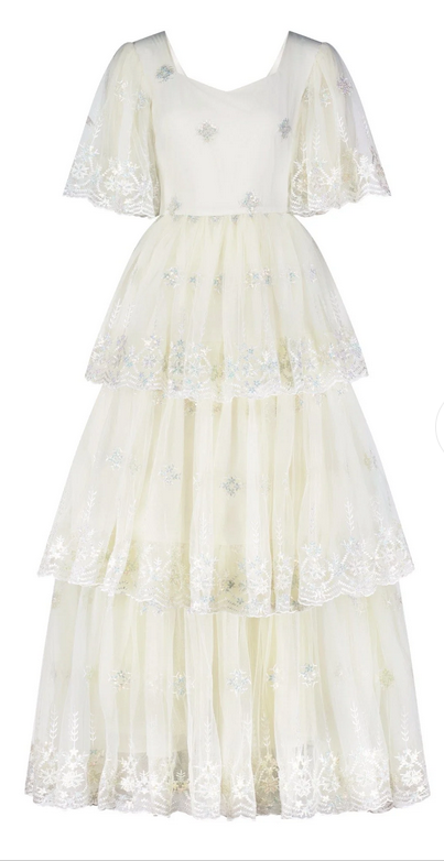 JessaKae Snowflake Dress - Cream