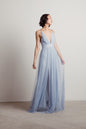 Tobi Slay The Night Deep V Double High Slit Maxi Dress