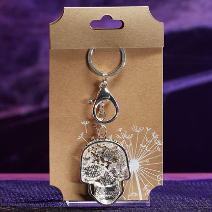 Cracker Barrel Bling Skull Keychain