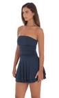 Lucy in the Sky Strapless Ruched A-line Dress