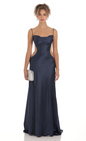 Lucy in the Sky Satin Rhinestone Maxi Dress 2