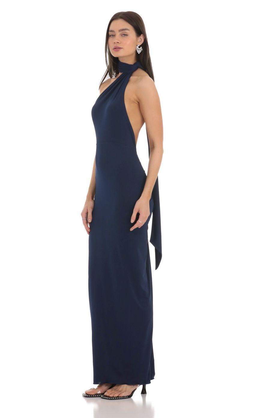 Lucy in the Sky Wrap Scarf Strap Maxi Dress