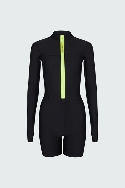 Watskin Sunwear Andie Short Bodysuit in Black
