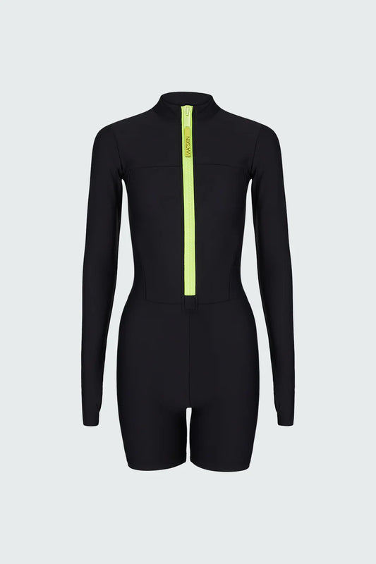 Watskin Sunwear Andie Short Bodysuit in Black