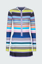 Watskin Sunwear Lou Dress in Variegated Stripe