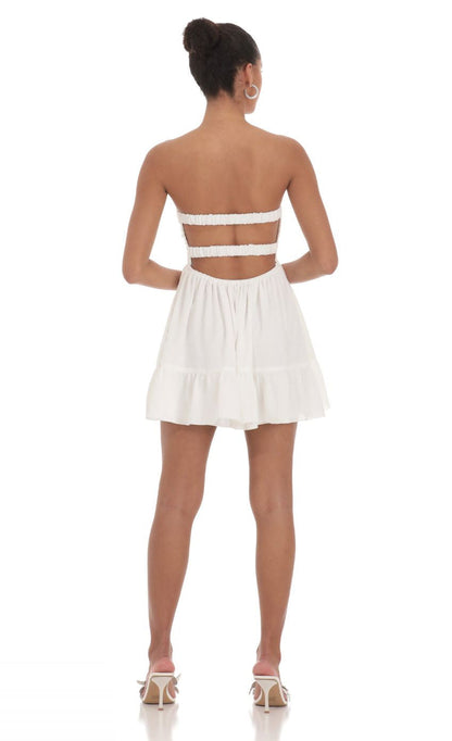 Lucy in the Sky Strapless Babydoll Dress