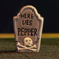 Cracker Barrel Tombstone Mini Pepper Shaker