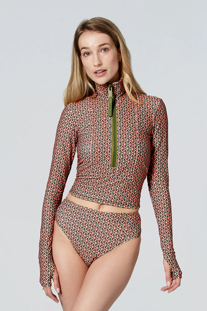 Watskin Sunwear Belle Bikini Bottom in Geo Print
